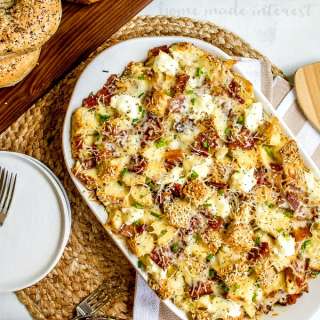 Everything Bagel Make Ahead Breakfast Casserole