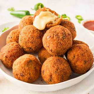 Cheesy Mexican Rice Balls