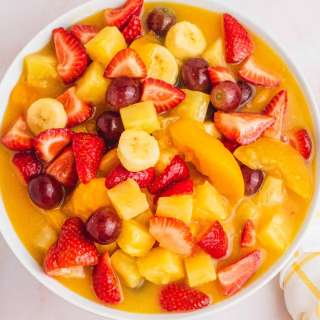 Creamy Fruit Salad with Vanilla Pudding