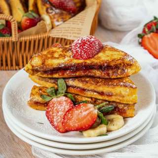 Jam Stuffed French Toast