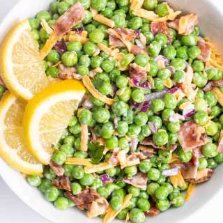 Creamy Bacon Pea Salad