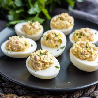 Deviled Ham Stuffed Eggs