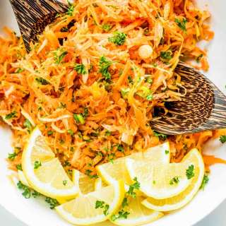 Grated Carrot Salad with Lemon Vinaigrette
