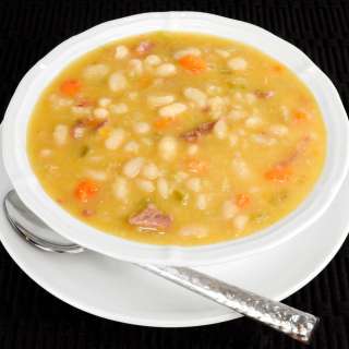 Slow Simmered White Bean and Ham Soup