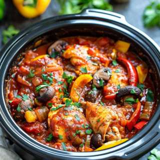 Slow Cooker Chicken Cacciatore
