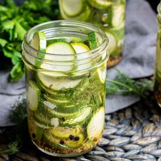 Refrigerator Pickled Zucchini