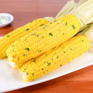 Oven-Roasted Corn on the Cob with Garlic Butter