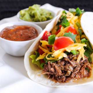 Shredded Beef Soft Tacos