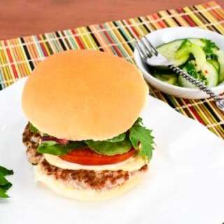 Asian Turkey Burgers with Avocado and Sriracha Lime Mayonnaise