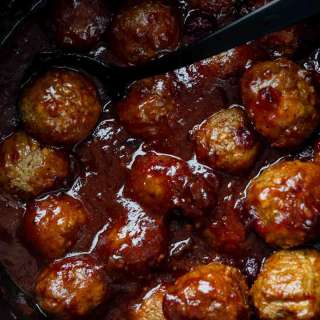 Crock Pot Cranberry Sauce Meatballs