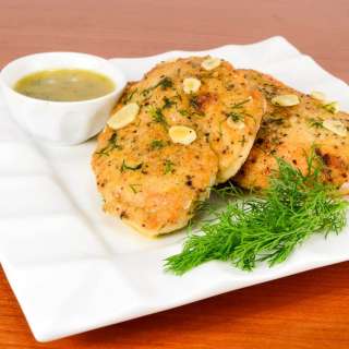 Chicken Paillard with a Garlic Lemon Dill Sauce