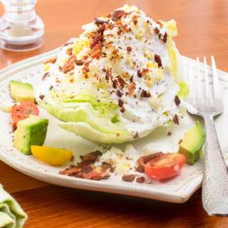 Loaded Wedge Salad with Herb Buttermilk Dressing
