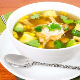 Chicken and Grilled Corn Tortilla Soup