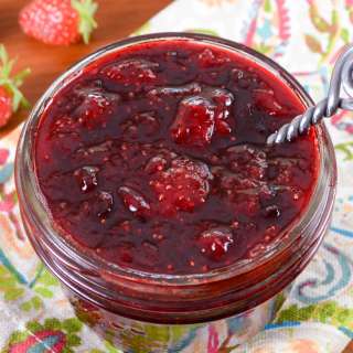 Skillet Strawberry Jalapeno Jam