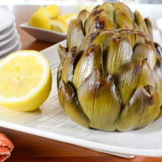 Whole Roasted Artichokes with Lemon-Garlic Aioli
