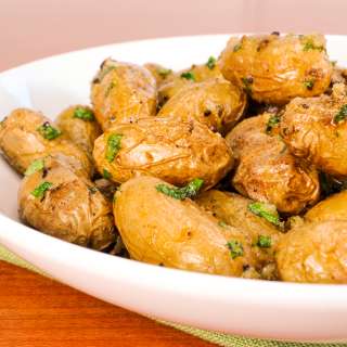 Garlicky Roasted Potatoes with Herbs