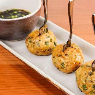 Asian Turkey Meatballs with a Lime Sesame Dipping Sauce