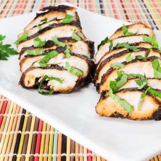 Balsamic, Garlic, and Basil Marinated Chicken Breasts