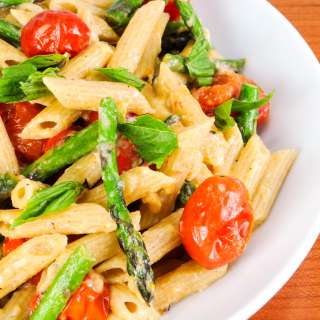 Tomato and Asparagus "Carbonara"