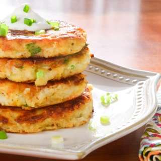 Cheesy Mashed Potato Pancakes