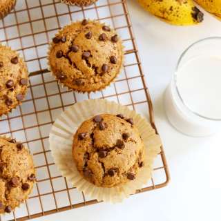 Gluten-Free Banana Muffins (Egg-free!)