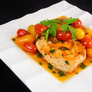 Chicken Breasts with Tomato Herb Pan Sauce