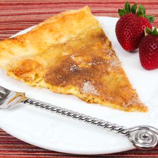 German Pancake Topped with Cinnamon and Sugar