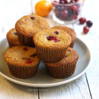 Orange Cranberry Coconut Flour Muffins (Paleo)