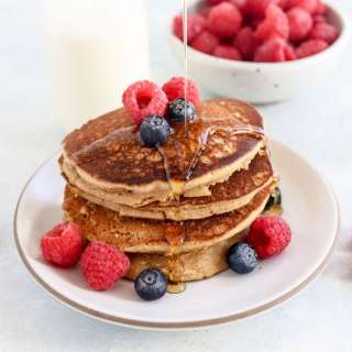 Vegan Oat Flour Pancakes