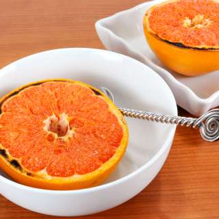 Broiled Grapefruit with Caramelized Sugar