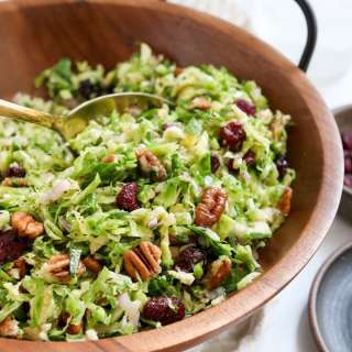 Shredded Brussels Sprouts Salad