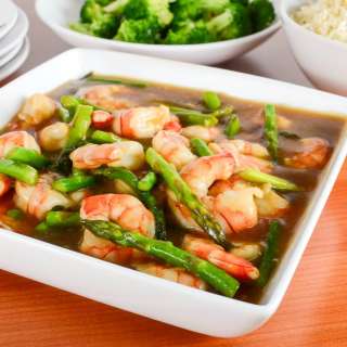 Asparagus and Shrimp Stir Fry