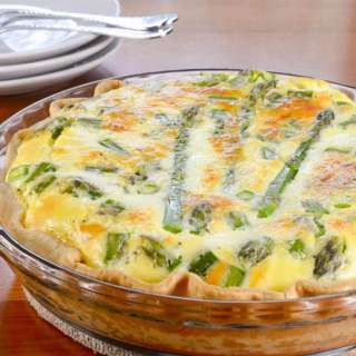 Asparagus and Gruyere Quiche