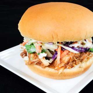 Barbecue Chicken Sandwiches with Coleslaw