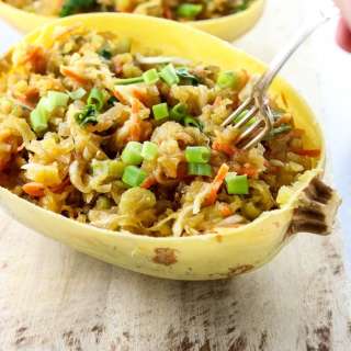 Spaghetti Squash Chow Mein