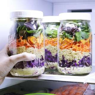 Sweet Potato & Quinoa Mason Jar Salad