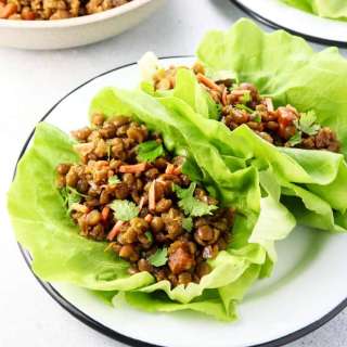 Vegan Thai Lettuce Cups with Green Split Peas