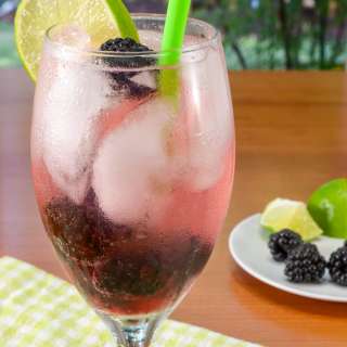 Blackberry Lime Vodka Fizz