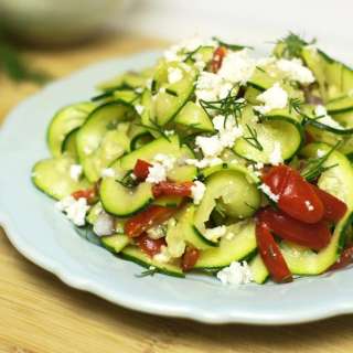 Mediterranean Zucchini Pasta Salad