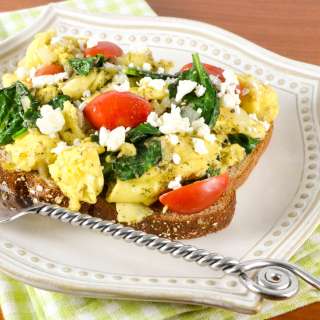 Veggie Scramble on Toast