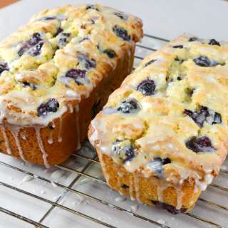 Lemon Blueberry Bread with Lemon Glaze