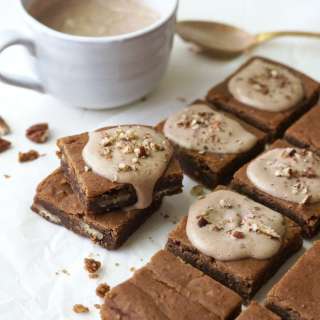 Maple Pecan White Bean Blondies (Vegan)