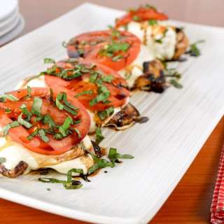 Baked Caprese Chicken Thighs
