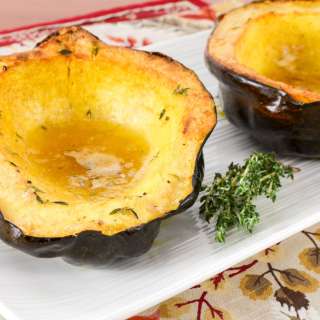 Honey-Roasted Acorn Squash with Thyme