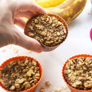 Vegan Baked Banana Oatmeal Cups