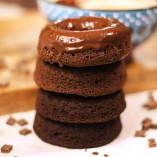 Glazed Chocolate Donuts (Grain-free, Nut-free)