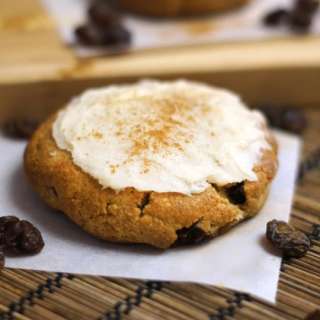 Frosted Cinnamon Raisin Biscuits (grain-free)