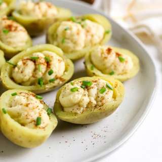 Deviled Potatoes (like Vegan Deviled Eggs!)