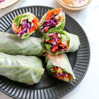 Spring Rolls with Peanut Sauce
