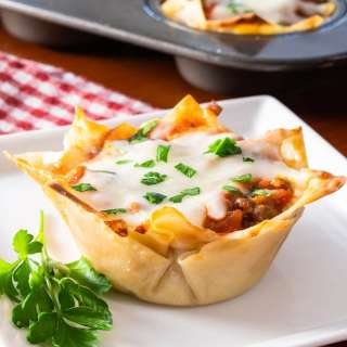 Mini Lasagna Cups